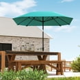 thumbnail image 2 of Outsunny 7.6FT Aluminum Patio Umbrella 8 Ribs Market Umbrella, Sky Blue, 2 of 10