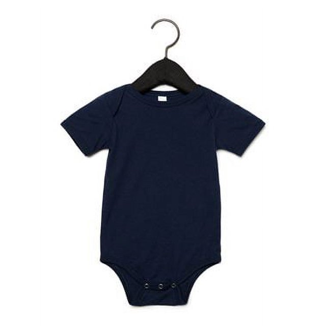 Bella Canvas Baby Jersey One Piece, 3-6, Navy