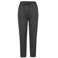 thumbnail image 4 of Jsaierl Women's Straight Leg Sweatpants Drawstring High Wasited Athletic Cropped Pants Solid Color Workout Jogger Sweat Pants with Pockets, 4 of 9