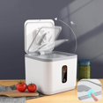 thumbnail image 4 of Sealed Grain Storage Bin Multifunction for Countertop Bucket Organizer Bin Dry Cabinets Storage Bin Dustproof Green 10L, 4 of 9