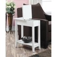 thumbnail image 2 of convenience concepts American Heritage Table d'Appoint à Dessus Rabattable, Fini Blanc, 2 of 6
