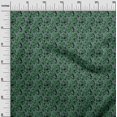 thumbnail image 3 of oneOone Velvet Green Fabric Florals Sewing Craft Projects Fabric Prints By Yard 58 Inch Wide, 3 of 4