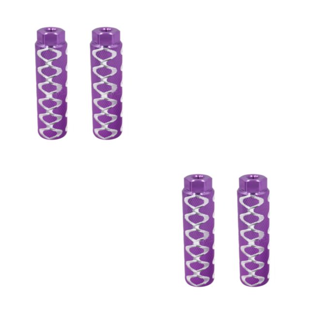 Baohd 2x Precise Fit And Corrosion-resistant Bike Pegs For Long-lasting Usage purple 2Set