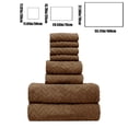 thumbnail image 4 of Sentmoon Bath Towel Set Eight Pieces Of Velvet Square Towel Towel Bath Towel Plain Household Bath Wash Face Wipe Dry Absorbent Soft Household Set Hand Towels for Bathroom Towels for Bathroom, 4 of 7