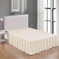 thumbnail image 1 of MesaSe Sheets & Beyond Solid Microfiber 14” Bed Skirt  Queen  White, 1 of 5