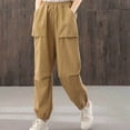 thumbnail image 2 of Timegard Cotton Linen Pants pour Femmes, Taille Élastique, Bas Resserré, Pantalon Court Décontracté d'Été avec Poches, 2 of 5