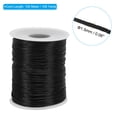 thumbnail image 2 of Unique Bargains 1.5mm x 109 Yard Nylon Satin Cord 1.5mm Beading String Braided Rope, Black, 2 of 6