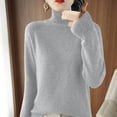 thumbnail image 2 of AherBiu Womens Sweaters Turtleneck Pullover Thick Warm Knitted Winter Long Sleeve Sweater Tops, 2 of 7