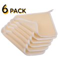 thumbnail image 1 of 6 Pack Exfoliating Wash Cloths for Body and Face, Soft-Weave Dual-Sided Exfoliating Washcloth for Women Men - Rough Exfoliating Side & Soft Terry Side, 1 of 8