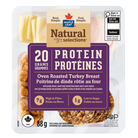 Maple Leaf Natural Selections Oven Roasted Turkey Protein Kit, 88 g