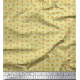 thumbnail image 1 of Soimoi Polyester Crepe Fabric French Horn Musical Instrument Printed Craft Fabric by The Yard 52 Inch Wide, 1 of 3