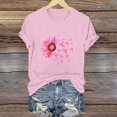 thumbnail image 1 of Blouses pour Femmes, Mode Féminine Imprimé Manches Courtes Blouse Drôle Col Rond T-Shirt Tops, 1 of 4