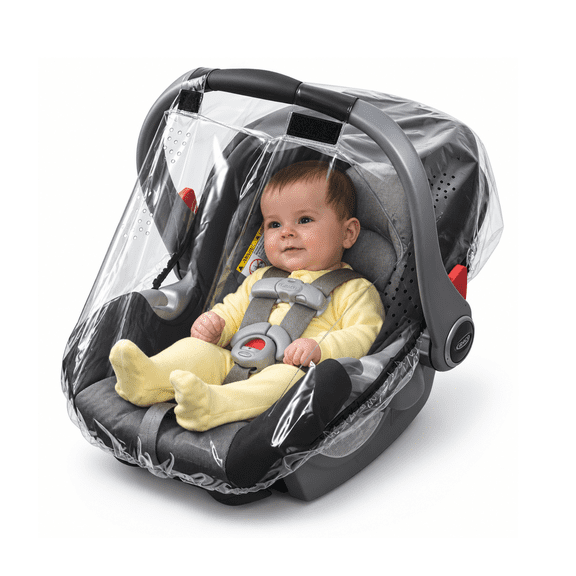 Jolly Jumper Weathershield for Infant Car Seat | Proudly Canadian Company | Clear Phthalate-Free Rain & Wind Cover with UV Protection | Ventilated Design