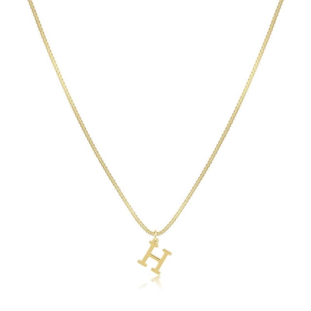 RXIRUCGD Collier Initial Ajoute une Pièce à Votre Look Quotidien Collier Délicat pour Femmes
