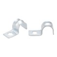 thumbnail image 1 of Unique Bargains 25/64' EMT One Hole Strap Pipe Strap Zinc-Plated Steel Reinforced Rib for Pipe Fixing on Various Surfaces, 20PCS, 1 of 3