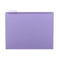 thumbnail image 1 of Hanging Folders, Recycled, Letter Size, Lavender, Color-Matched 1/5 Tabs, 25/Box (SMD64064), 1 of 2