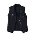 thumbnail image 1 of WRKEKC Vestes pour Femmes Tendance, Trench pour Femmes, Veste Sans Manches Unie de Printemps pour Femmes, 1 of 6