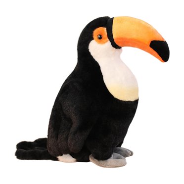 HILABEE Plush Toucan Doll 11.81inch Bedroom Decoration Adorable Soft Bird Plush Doll