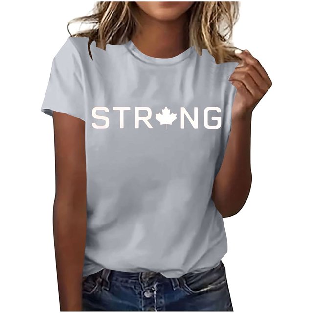 Pisexur T-shirt Décontracté à Manches Courtes et Col Rond pour Femme, Haut Imprimé, Hauts pour Femmes, Hauts de Sortie pour Femmes, Hauts d'Été pour Femmes Gris, 3TG