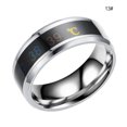 thumbnail image 4 of Couple Rings Delicate Ring Smart Smart Sensor Sensor Body Temperature Small Lightness Finger Jewelry Wedding Women Engagement Silver 13#, 4 of 7