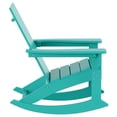 thumbnail image 4 of Parkdale Chaise à Bascule Adirondack en Plastique HDPE pour Extérieur Turquoise, 4 of 7