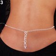 thumbnail image 2 of HEVIRGO Women Rhinestone Butterfly Dance Body Belly Waist Chain Fashion Jewelry,3, 2 of 7