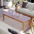thumbnail image 2 of Modway Upland Modern Solid Wood Outdoor Coffee Table in Natural, 2 of 7
