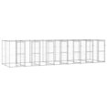 thumbnail image 1 of vidaXL Outdoor Dog Kennel Galvanised Steel 16.94 m², 1 of 4
