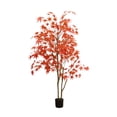 thumbnail image 1 of Artificial Maple Tree, 4/5/6FT Maple Tree Prelit Fall Decorations with pot for Indoor Outdoor Autumn Harvest Halloween Thanksgiving, 1 of 6
