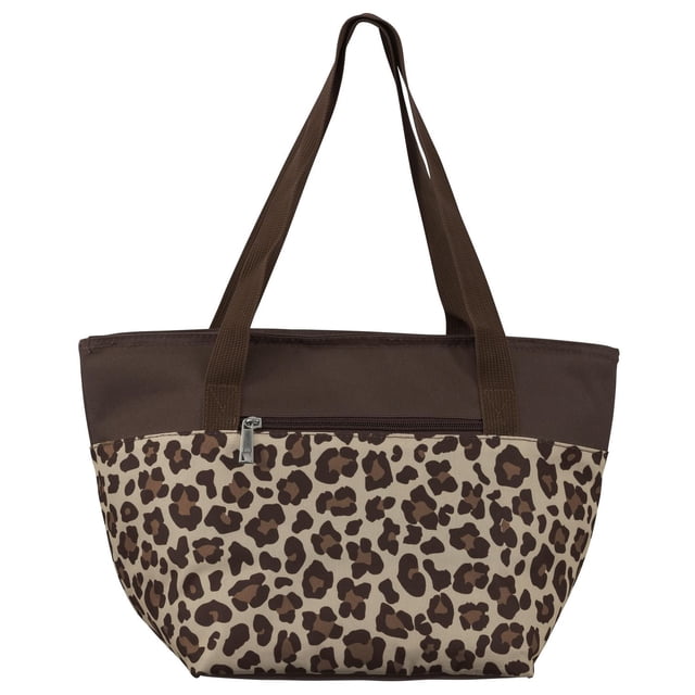 Merangue Purse Style Lunch Bag, Insulated, Cheetah Design