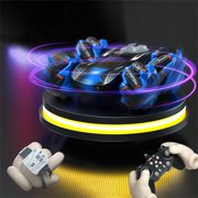 WLOELOEW Blue 2.4G Gesture Remote Control Car Stunt Drift Car Rc Off-Road Climbing Car Children'S Toys, Boys And Girls' Toys Birthday Gifts Christmas Gifts