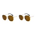 thumbnail image 3 of relayinert Fashionable Polarized Lens Small Square For Trendy Style Materials gold tea flake C5 2Set, 3 of 6