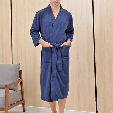 Cardigan Bathrobe Thin Bathrobe Mens Home Clothes Bathrobe Men