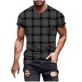thumbnail image 2 of Qertyioot T-shirt à Manches Courtes Imprimé pour Hommes Col Rond Mode Décontractée Manches Courtes Liquidation, 2 of 5