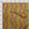 thumbnail image 2 of oneOone Polyester Lycra Fabric Leaves|Floral & Paisley Block Decor Fabric Printed BTY 56 Inch Wide, 2 of 4