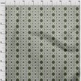 thumbnail image 4 of oneOone Rayon Olive Green Fabric Asian Floral Block Craft Projects Decor Fabric Printed By The Yard 56 Inch Wide, 4 of 5