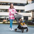 thumbnail image 2 of INFANS Lightweight Baby Stroller, One-Hand Gravity Fold, Compact Travel Stroller for Airplane with Aluminium Frame, Adjustable Backrest and Canopy, Foldable Infant Toddler Stroller, 2 of 9