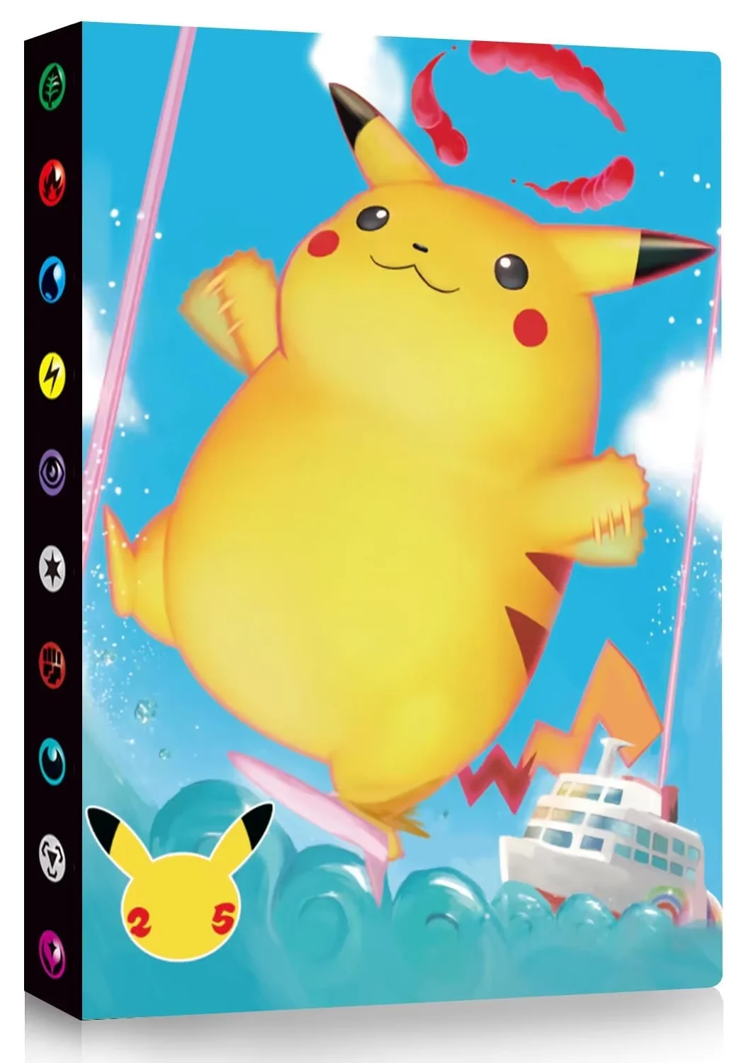 Classeur d'Album de Cartes à Collectionner, Chemise de Protection Album de Cartes de Collection, 4 Pochettes avec 30 Pages Capacité de 240 Cartes à Collectionner, Cadeau pour Enfants-KA4
