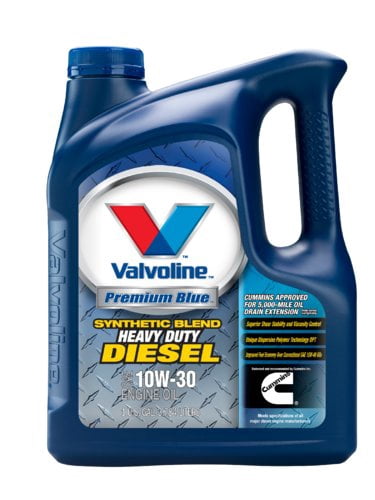 Valvoline Oil 818289 Premium Blue; SAE 10W30; 1 Gallon Jug; Single; Heavy Duty Diesel Engine Oil; Contains Detergent