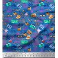 thumbnail image 1 of Soimoi Velvet Fabric Camera,Hat & Briefcase Travel Fabric Prints by Yard 58 Inch Wide, 1 of 4