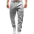 thumbnail image 1 of Pisexur Mens Sweatpants Elastic Waist Drawstring Workout Pants for Men Casual Lightweight Sweat Pants with Pockets Elastic Bottom Plus Size Sweatpants S-3XL, 1 of 6