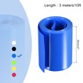 thumbnail image 2 of Unique Bargains 50mm Flat 10ft Blue PVC Heat Shrink Tube Wraps Battery Wrap for Big Battery Pack, 2 of 5