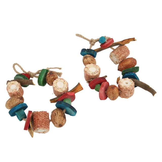 Bird Chewing Toy, Easy To Install Hanging Bird Biting Toy Relieve Boredom Improve Mental Health Natural For Small To Medium Sized Birds For Bird Cage Type A,Type B,Type C
