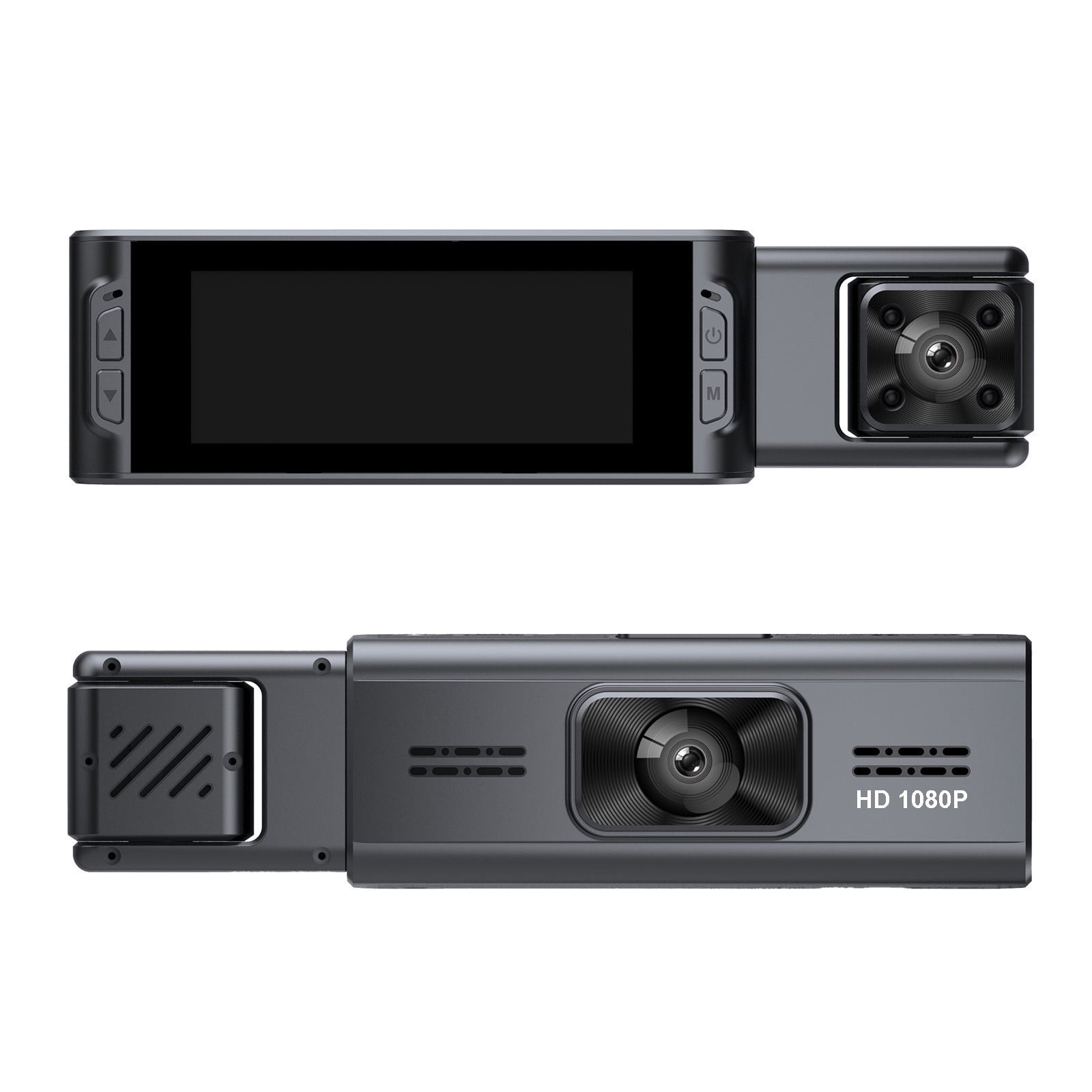 Kieccall 3.16-Inch Dash Cam 1080P Front/Interior - Infrared Night Vision, Loop Recording & APP Sync, Compact Car Camera For In-Car Surveillance