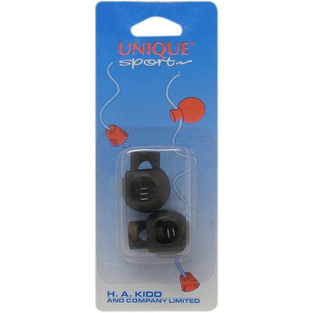 UNIQUE SPORT Drawstring Cord Stops - Black, 2-Pack