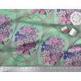 thumbnail image 3 of Soimoi Poly Georgette Fabric Geometric & Flower Artistic Printed Fabric 1 Yard 52 Inch Wide, 3 of 3