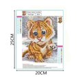 thumbnail image 2 of thinsony Cat Tiger Moneky Diamond Needlework DIY 5D Animal Rhinestone Painting Crystal Embroidery Home Office Cross Stitch, 2 of 7