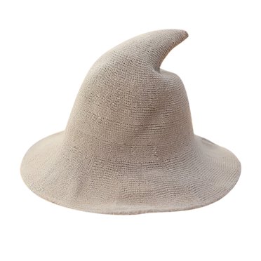 TopLLC Halloween Decor Fall Decor Halloween Witch Hat With Pointed Top Party Funny Knitted Wool Hat Halloween Party Favor