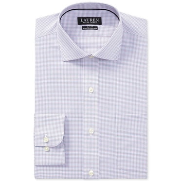 Ralph Lauren Men’s Dress Shirt (Pink/Blue, 17.5×36/37)