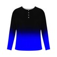 thumbnail image 4 of AherBiu Plus Size Mens Long Sleeve Shirts Stretch Athletic Button Shirt Lightweight Comfy Fall Gradient Sports Shirts, 4 of 4